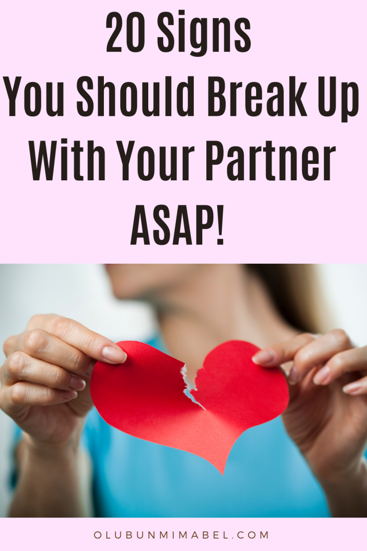 Signs You Should Break Up