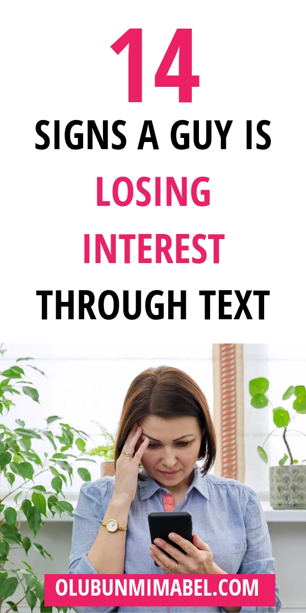 Signs A Guy Is Losing Interest Through Text