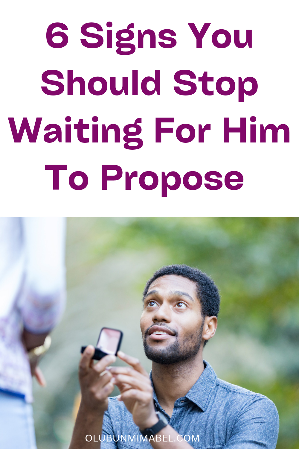 When To Stop Waiting For Him To Propose