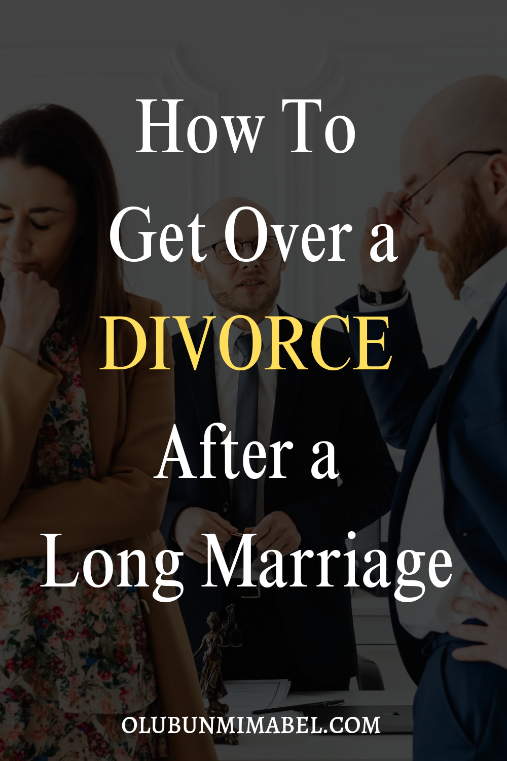 how to get over a divorce after a long marriage