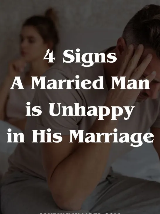 4 Major Signs A Man Is Unhappy In His Marriage