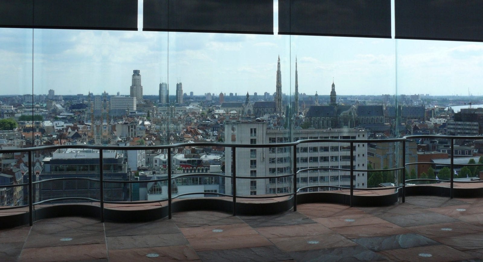 Depuis le MAS, panorama sur la ville d'Anvers