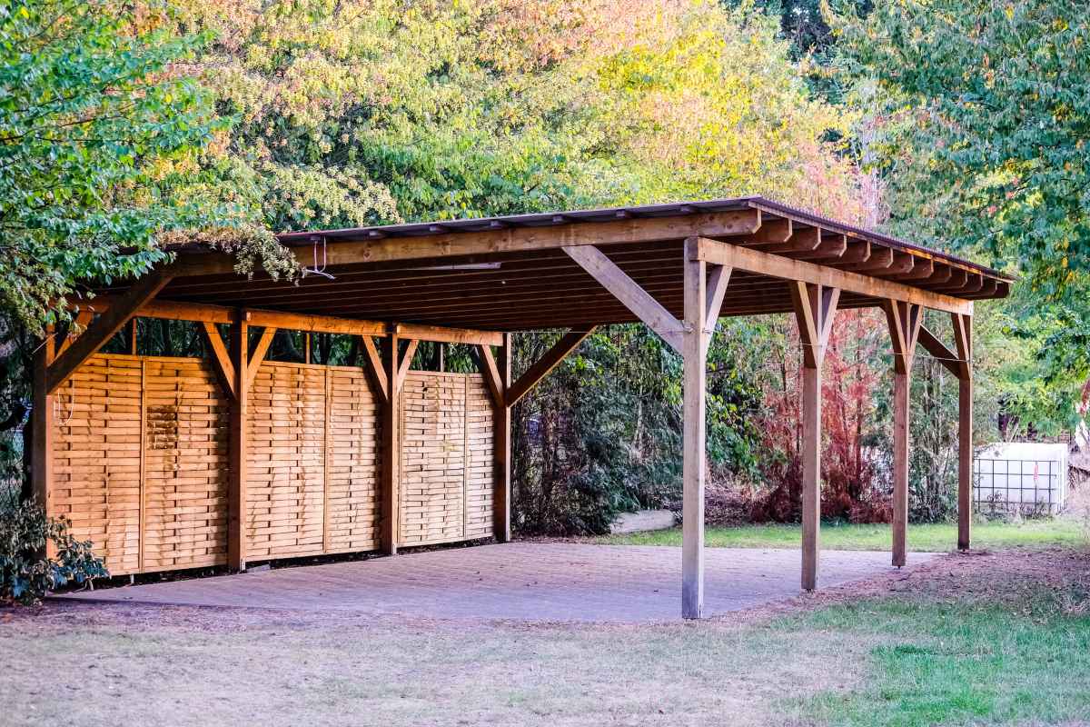 Carport en bois garage voiture particulier