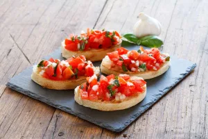 Bruschetta à l'ail recette italie cuisine italienne