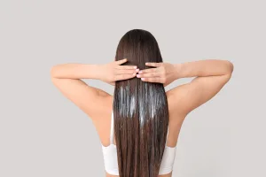 masque à l'huile de coco femme