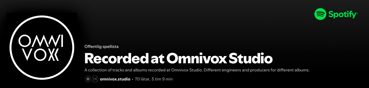 Omnivox spellista på Spotify
