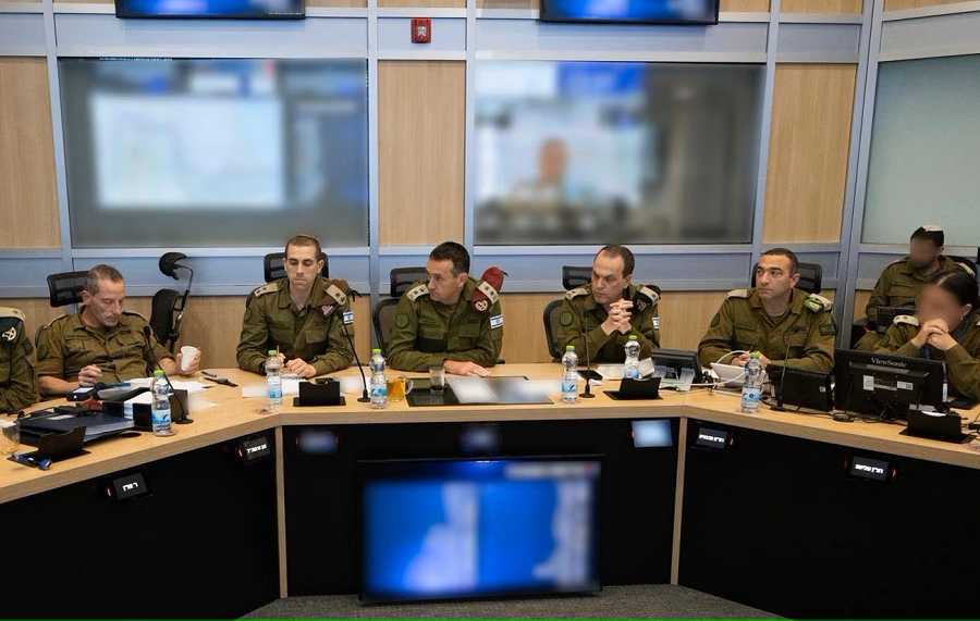 De militaire top van Israël komt samen na de beeper-aanval in Libanon. Beeld Anadolu via Getty Images