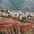 Rode bergen van Dongchuan