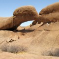 De brug bij Spitzkoppe