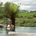 Hot pools op de camping Waikite Valley