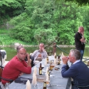 Wachten op het diner