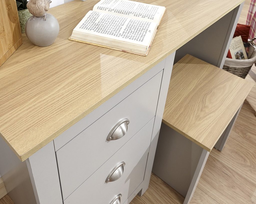 Lancaster Grey Dressing Table Set - One Stop Furniture Online