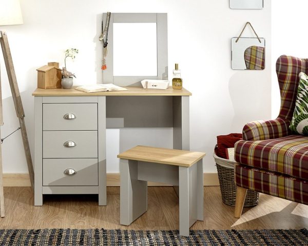 Lancaster Grey Dressing Table Set - One Stop Furniture Online