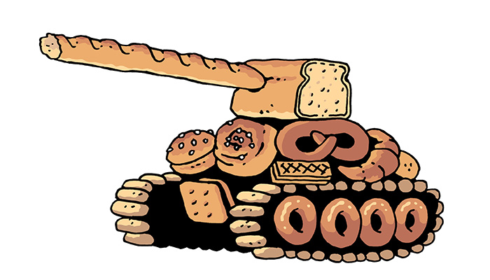 Pansarvagn av bröd