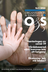 Omslag Organisation & Samhälle Nummer 2, 2020