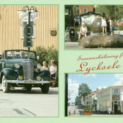 Sommarhälsning från Lycksele
Bilder från torget, Lycksele
Nya Tryckeriet, Lycksele 2005
Digitalfoto: Knut-Erik Persson, Lycksele
Ocirkulerat
Ägare: Ivar Söderlind
10x15