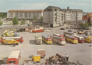 Umeå. Spektrumhuset och busstationen