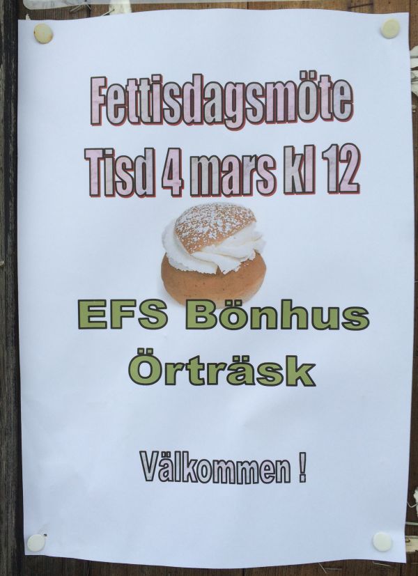 Fettisdagsmöte på EFS