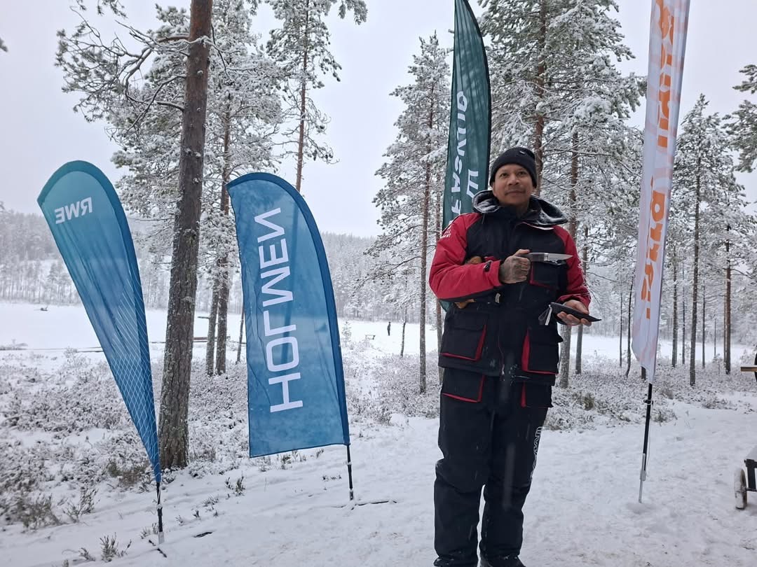 Isfiskepremiär på Vargåhedtjärn
