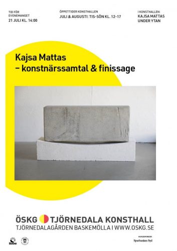 KAJSA MATTAS–UNDER YTAN, Konstnärssamtal och finissage