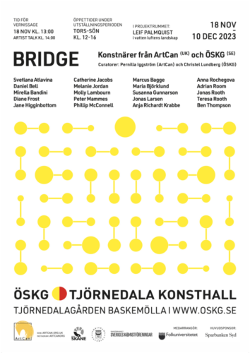 I konsthallen: BRIDGE – Konstnärer från ArtCan (UK) och ÖSKG (SE)