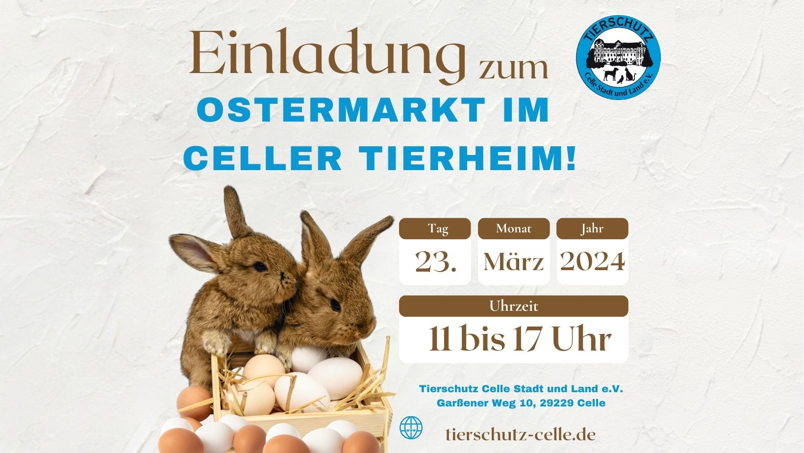 Read more about the article Ostermarkt im Tierheim Celle Garßen