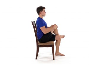 Seated Leg Cradle Stretch For Glutes