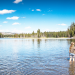 Little Kid in Lake in the USA