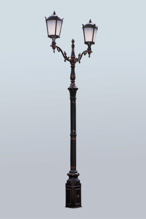 Lamppost, street lamp “Giant”; 2 or 3 lanterns H530