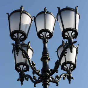 Lamppost, street lamp “Giant”; 5 lanterns H570
