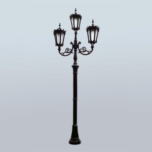 Lamppost, street lamp “Orchid”; 3 lanterns H374