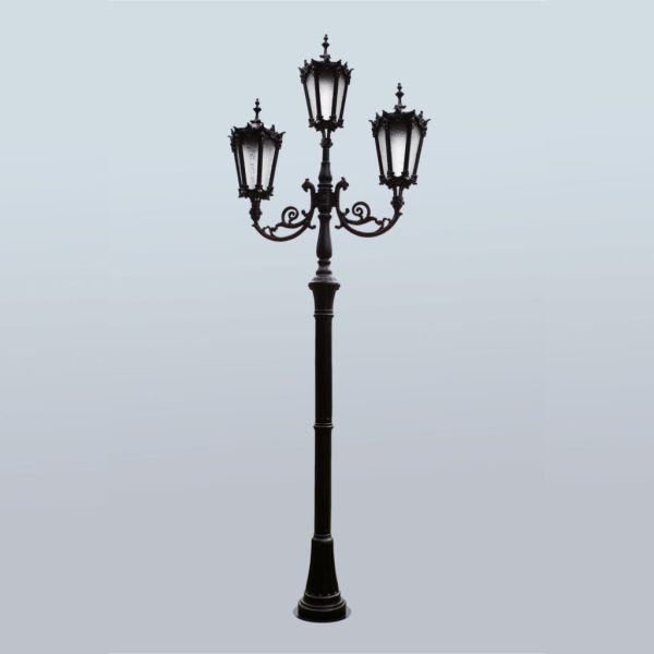 Lamppost, street lamp “Orchid”; 3 lanterns H374 – H438