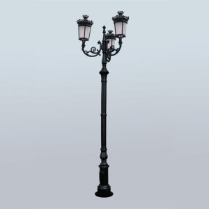 Lamppost, street lamp “Paris-Royal”; 3 lanterns H388