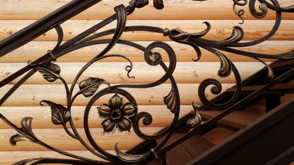 Smeedijzeren balustrade “Clematis” detail 2