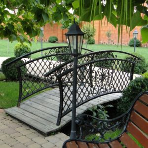 Wrought iron bridge railing “BR0297”