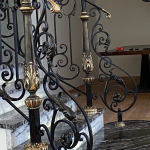 Wrought iron stair gates & balustrades