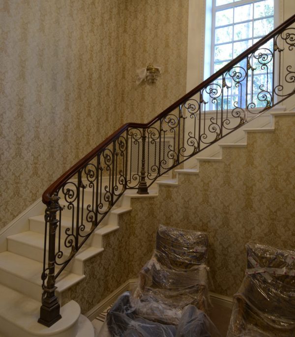 Wrought iron banister and balustrade "Royal" atmosphere