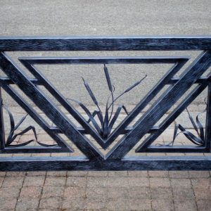 Wrought Iron Fence 'Reed Plumes'
