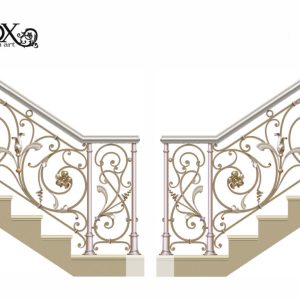 Wrought iron railing 'Steady'