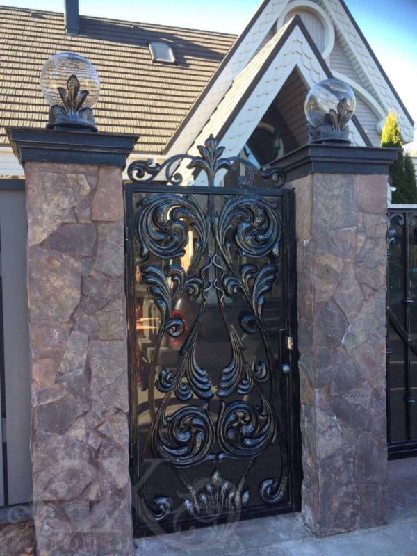 Wrought Iron Sealed Sliding Gate Entrance Gate PR 0019016 Door View