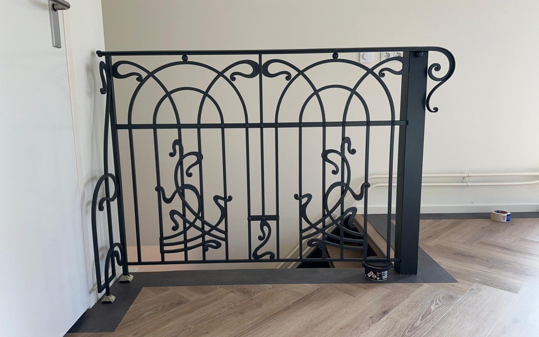Wrought iron stair balustrade and banister – Project Lochem