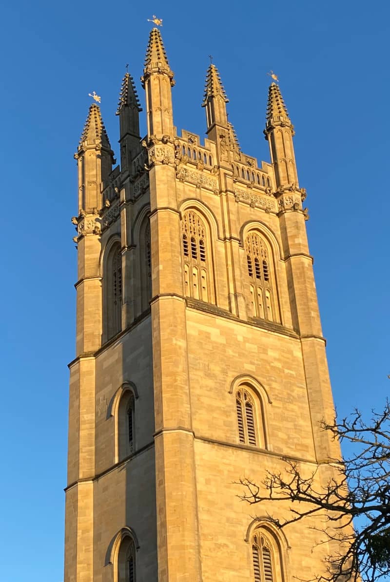 Magdalen College Tower Oxford University Admissions Mock Tests