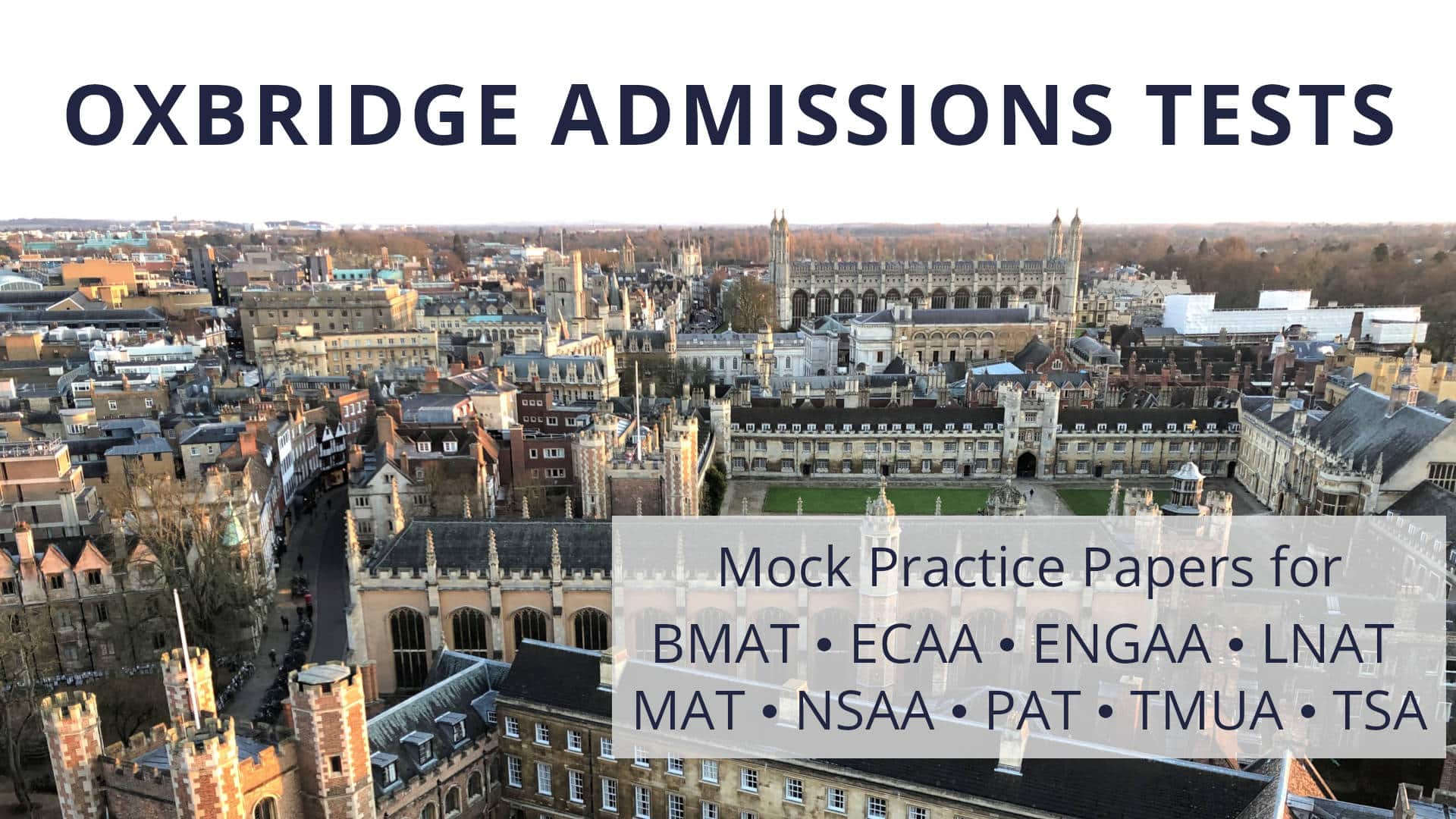 Mock University Admissions Tests Oxford Tutors