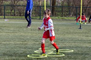 Woensdagmiddag 2 maart Pancratius training van de jongste jeugd