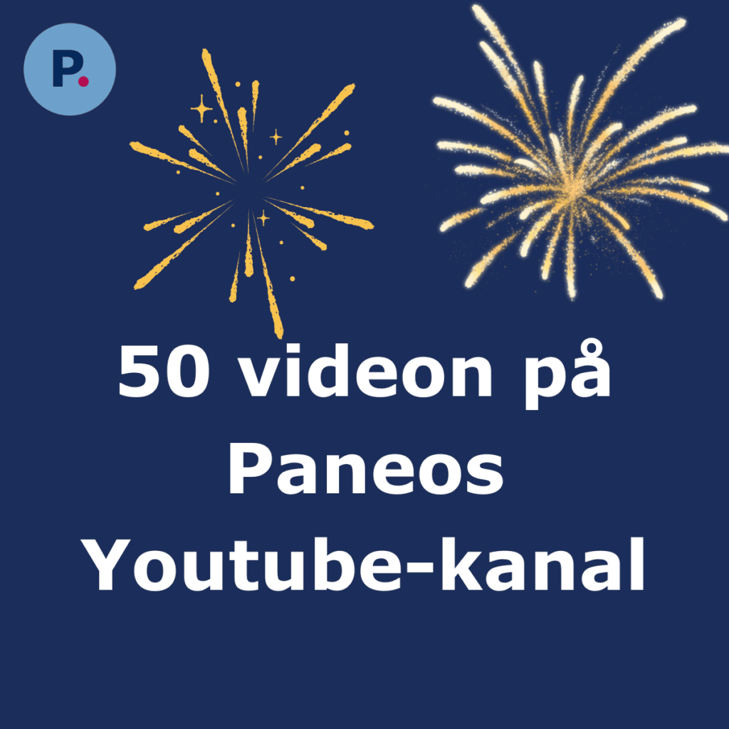 Bilden visar fyrverkerier som visar firandet av video nr 59 på Paneos YouTube-kanal.