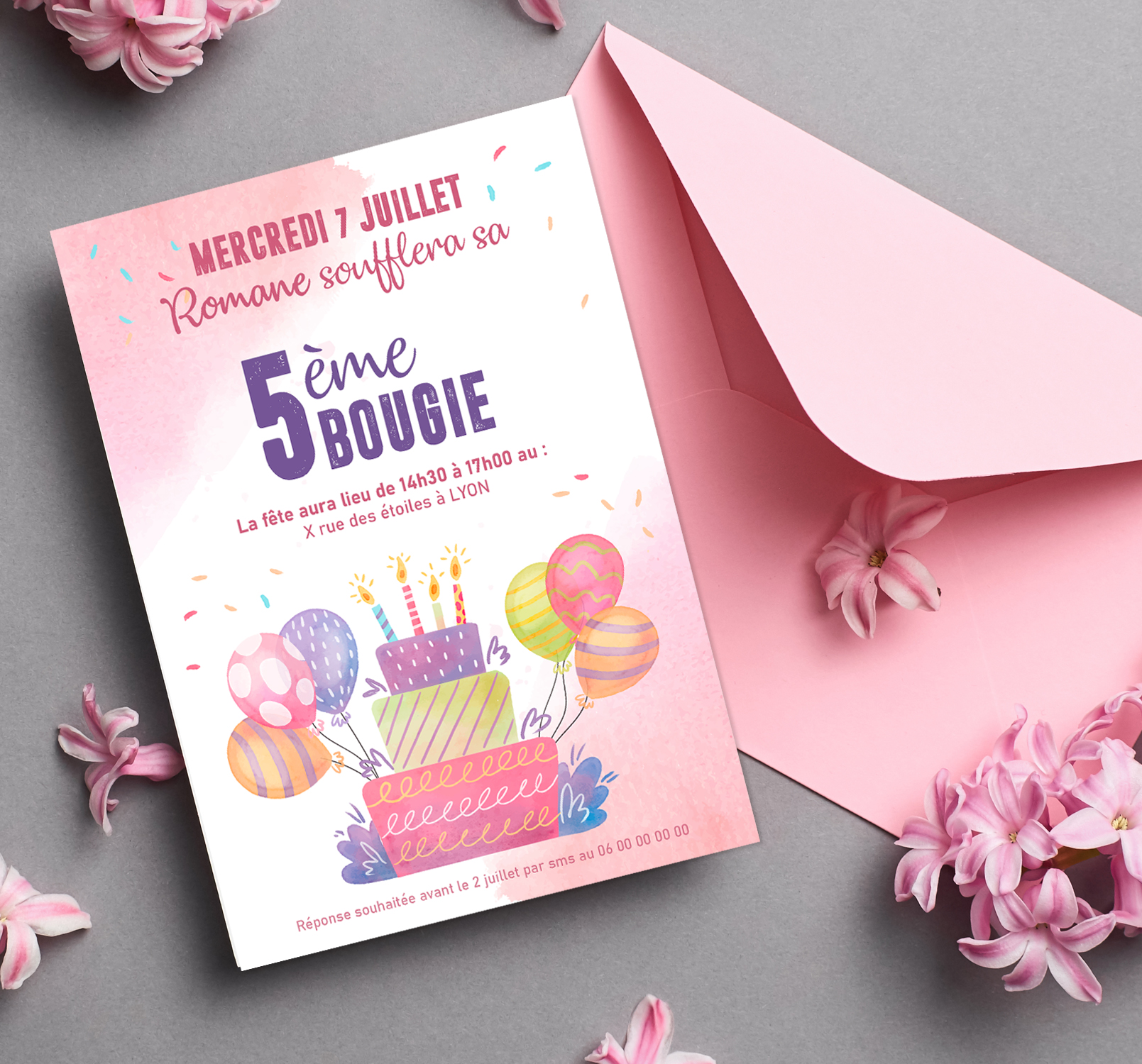 Invitations Anniversaire La Papeterie Creative