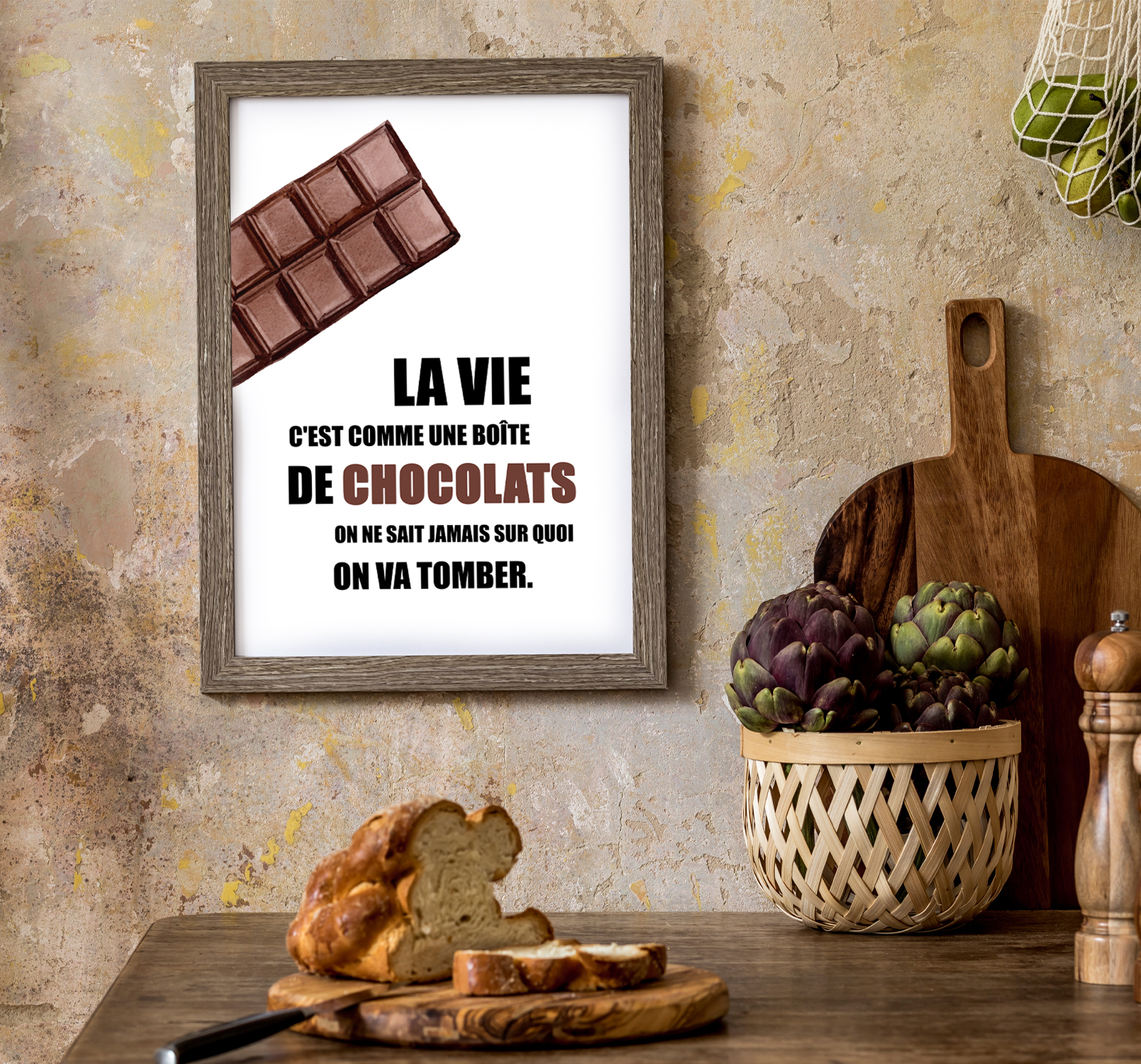 Affiche Citation La vie c