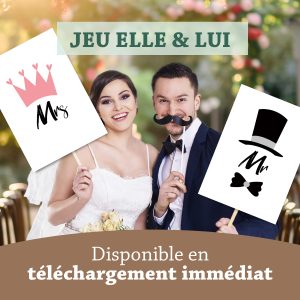 Jeu elle et lui à imprimer