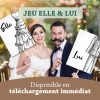 Jeu elle et lui mariage à imprimer