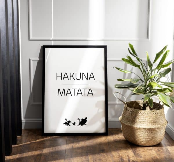 affiche hakuna matata à imprimer